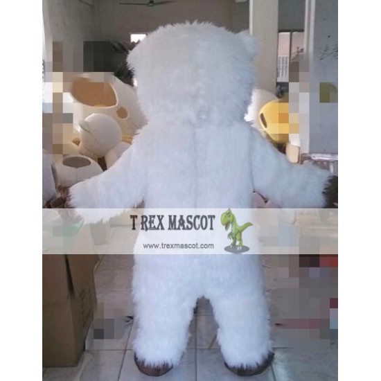 Cosplay Cartoon White Orangutan Mascot Costume