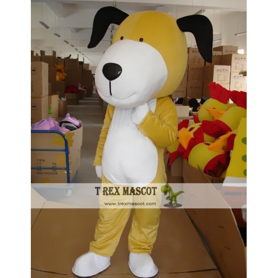 Cartoon Animal Little Yellow Dog Mascot Costume