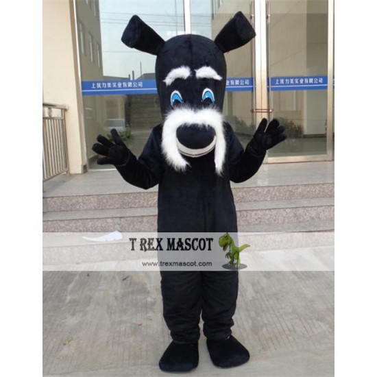 Cosplay Cartoon Animal Plush Black Dog Mascot Costume