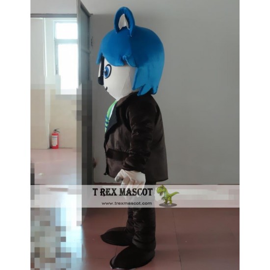 Cartoon Plush Little Wolf Mascot Costume