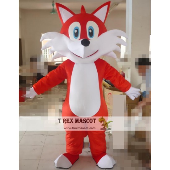 Cartoon Red Fox Mascot Costume