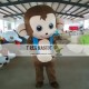 Cartoon Plush Blue Vest Monkey Mascot Costume