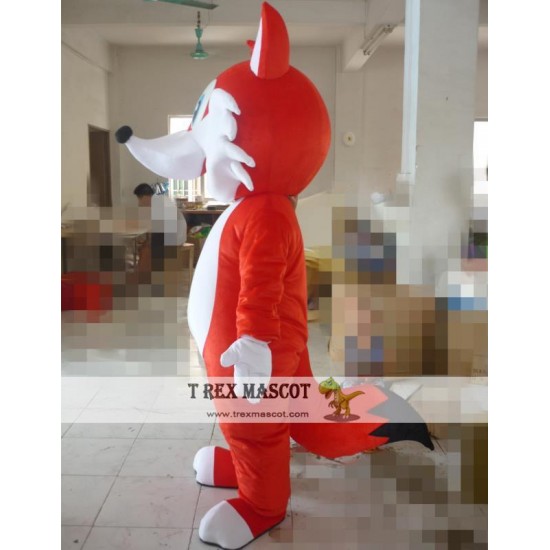 Cartoon Red Fox Mascot Costume