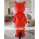 Cartoon Red Fox Mascot Costume