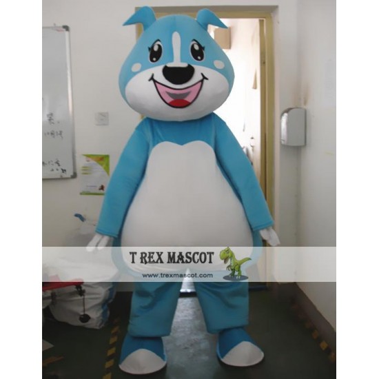 Cartoon Animal Blue Dog Plush Mascot Costume