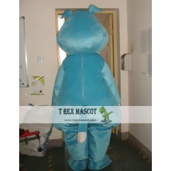 Cartoon Animal Blue Dog Plush Mascot Costume