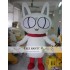 Cartoon Stuffed Animal White Cat Mascot Costume