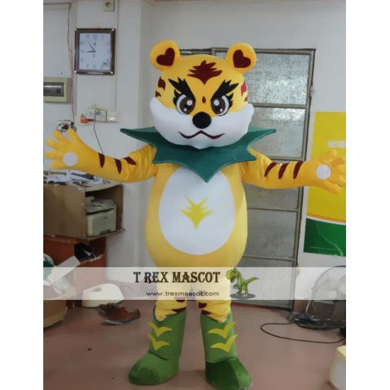 Cartoon Tiger King Mascot Costume