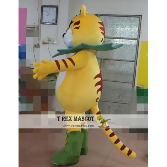 Cartoon Tiger King Mascot Costume