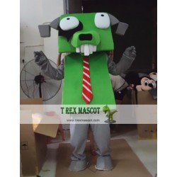 Cartoon Cosplay Plush Robot Dog Mascot Costume