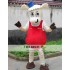 Plush Cartoon Genius Sheep Mascot Costume