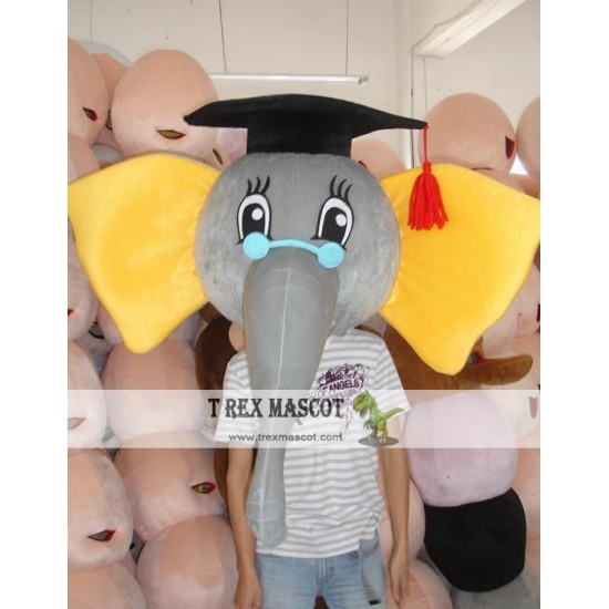 Cartoon Cosplay Elephant Dr Mascot Costume