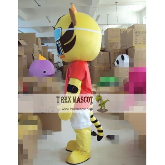 Cartoon Cosplay Animal Tiger Mascot Costume