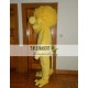 Long Haired Yellow Lion Mascot Costume