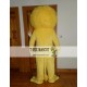 Long Haired Yellow Lion Mascot Costume