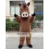 Cartoon Animal Ferocious Wild Boar Mascot Costume