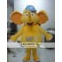 Cartoon Hat Yellow Elephant Mascot Costume