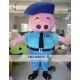 Cartoon Pig Police Mascot Costume