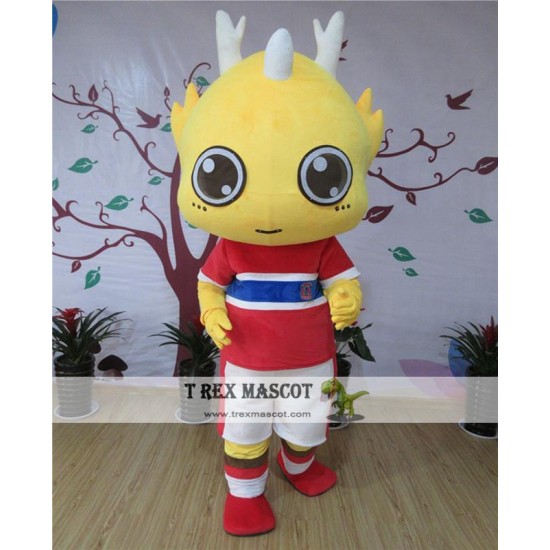 Red Dragon Mascot Costume For Adullt & Kids