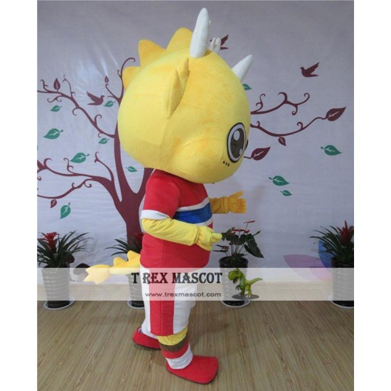 Red Dragon Mascot Costume For Adullt & Kids