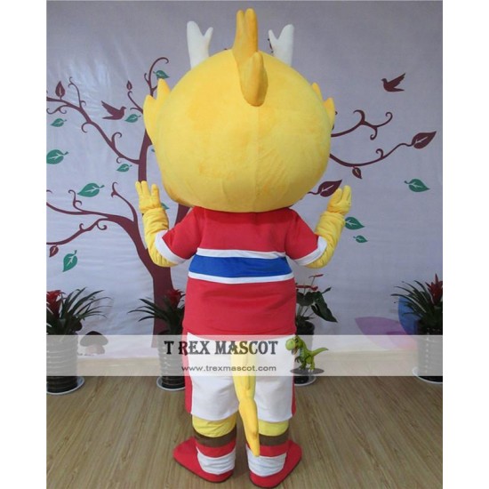 Red Dragon Mascot Costume For Adullt & Kids