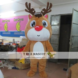 Reindeer Christmas Deer Mascot Costume For Adullt & Kids