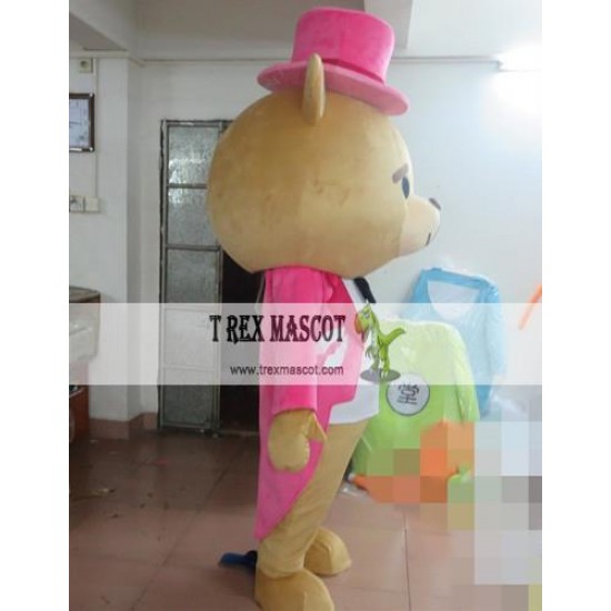 Gentleman Bear Mascot Costume For Adullt & Kids