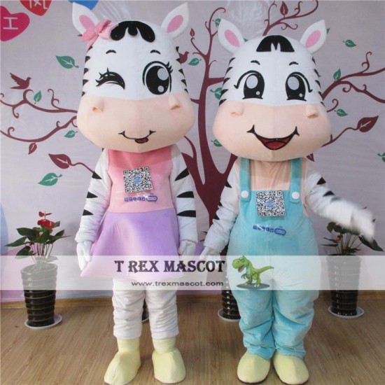 Zebra Mascot Costume For Adullt & Kids