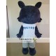 Black Wolf Mascot Costume For Adullt & Kids