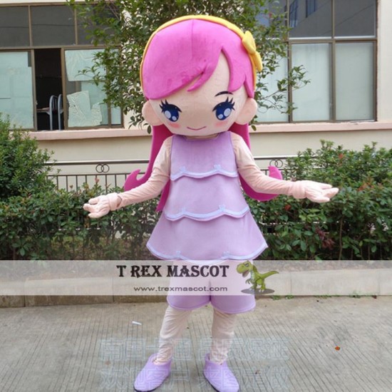 Girl Mascot Costume For Adullt & Kids