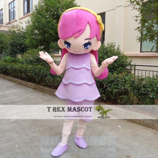 Girl Mascot Costume For Adullt & Kids