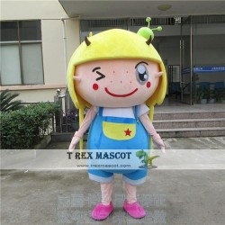 Girl Mascot Costume For Adullt & Kids