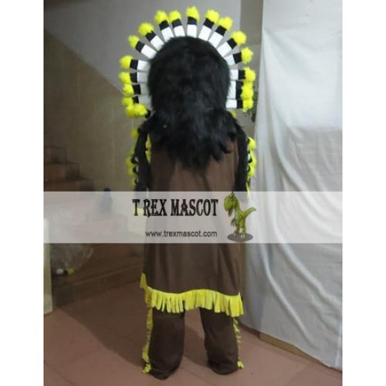 Indian Savage Mascot Costume For Adullt & Kids