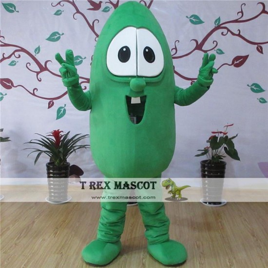 Green Bitter Gourd Mascot Costume For Adullt & Kids