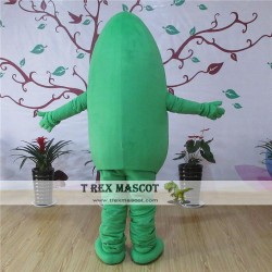 Green Bitter Gourd Mascot Costume For Adullt & Kids