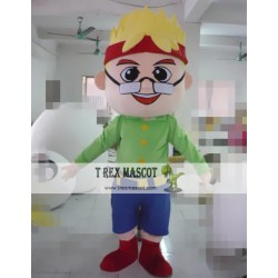 Glasses Male Mascot Costume For Adullt & Kids