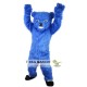 Blue Bear Long Hairy Mascot Costume for Adult