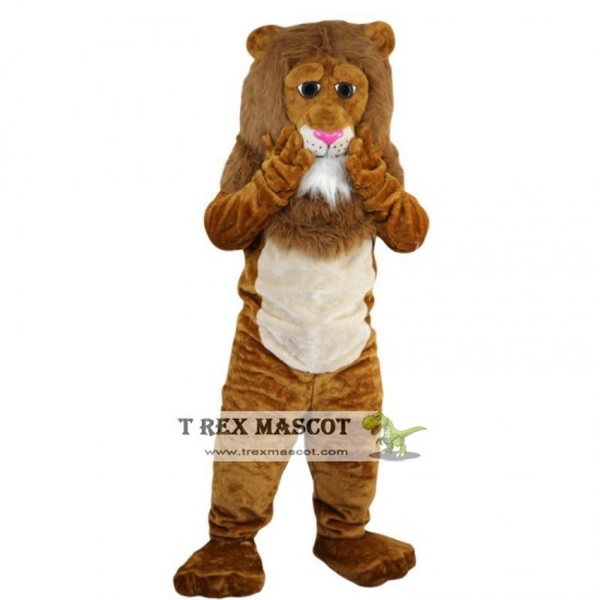 Brown Lion Mascot Costume for Adult