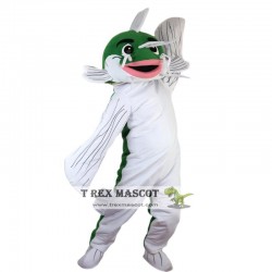 Green Fish Mascot Costume for Adult