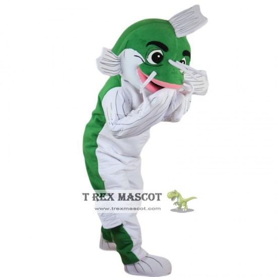 Green Fish Mascot Costume for Adult