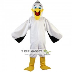 White Pelican Mascot Costume for Adult