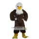 Brown Eagle Long Hair Mascot Costume for Adult