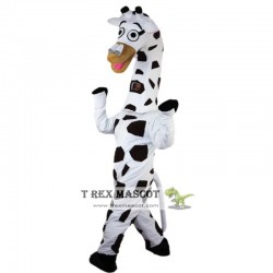 Black And White Spotted Zebra Mascot Costume for Adult