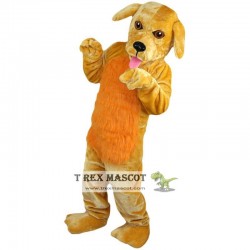 Yellow Dog Mascot Costume for Adult