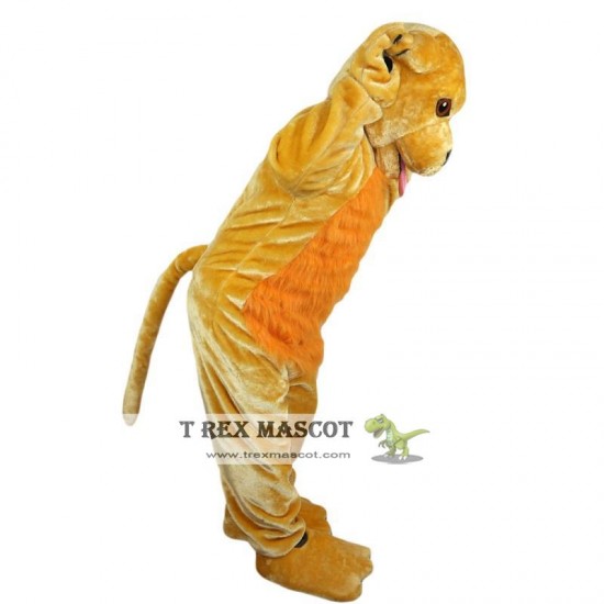 Yellow Dog Mascot Costume for Adult