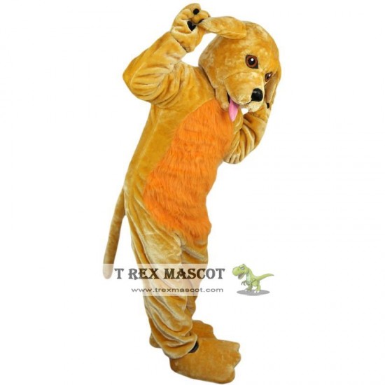 Yellow Dog Mascot Costume for Adult