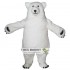 White Polar Bear Mascot Costume for Adult