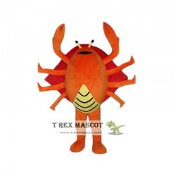 Orange Crab Mascot Costume for Adult