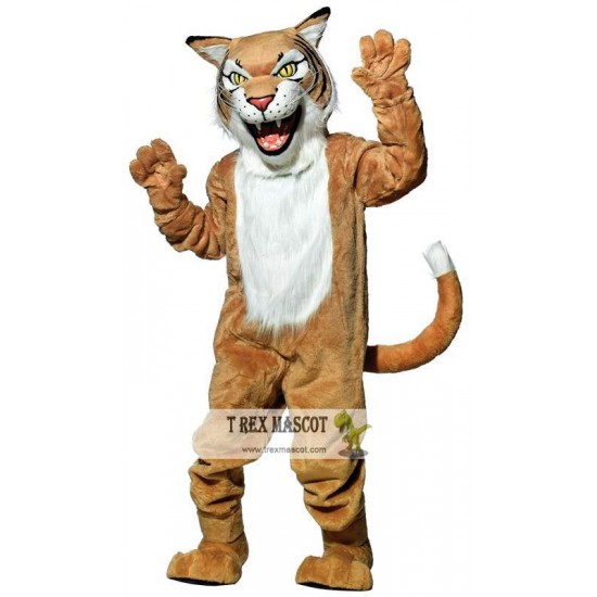 Fierce Wildcat Mascot Costume for Adult