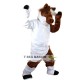 Brown White Piebald Horse Mascot Costume for Adult